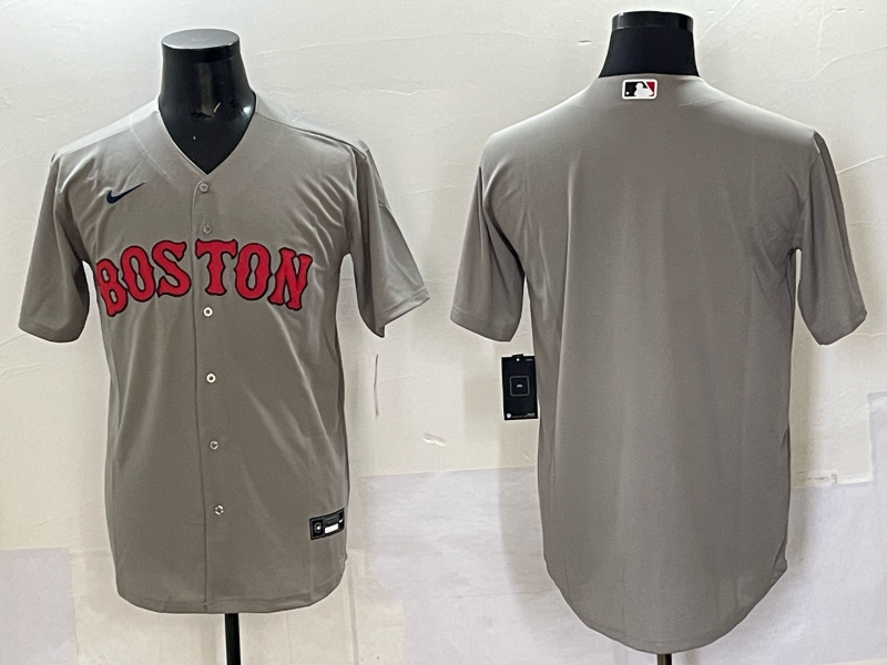 Men Boston Red Sox blank grey 2025 Nike MLB Jersey 01->boston red sox->MLB Jersey